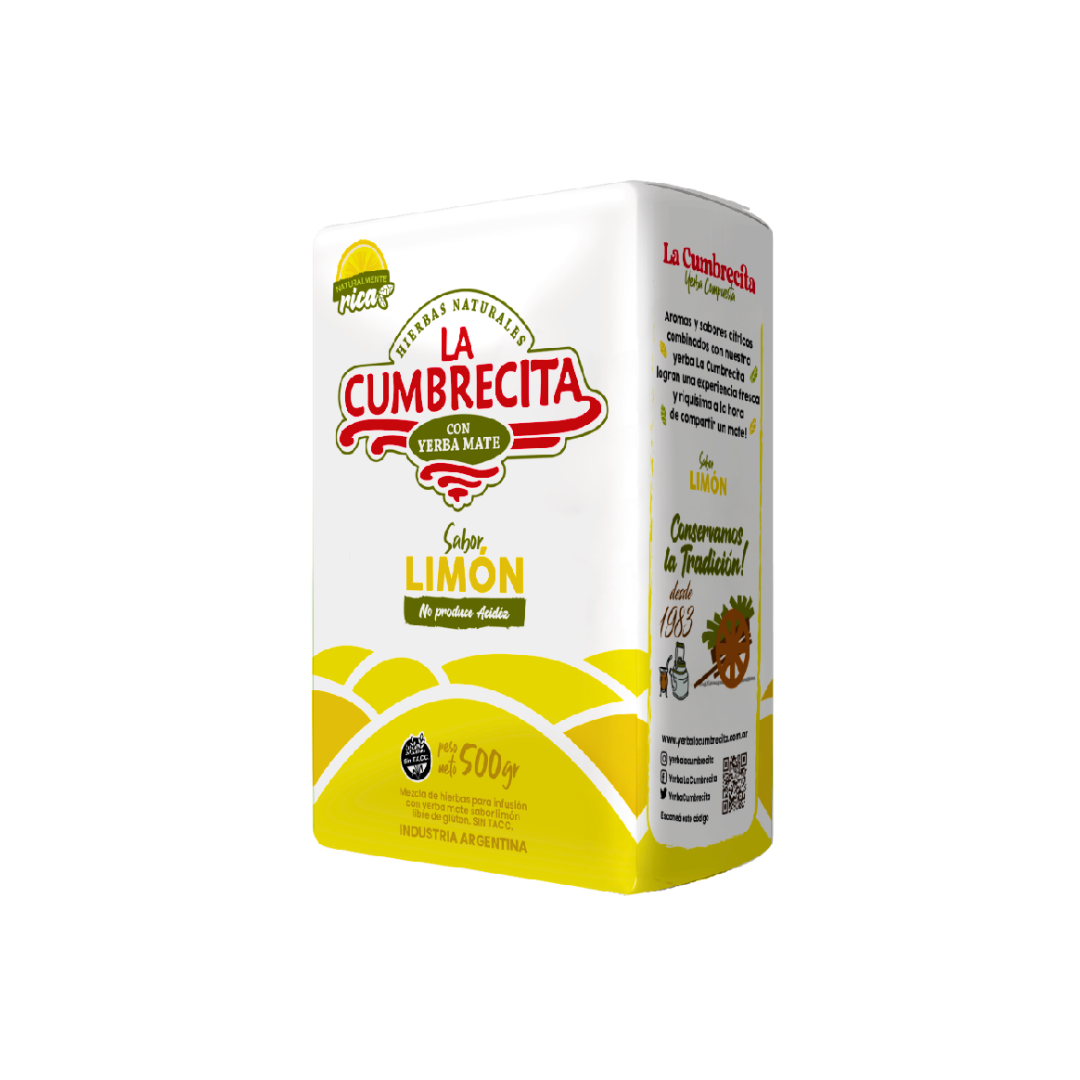 YERBA MATE LA CUMBRECITA LIMON 500G