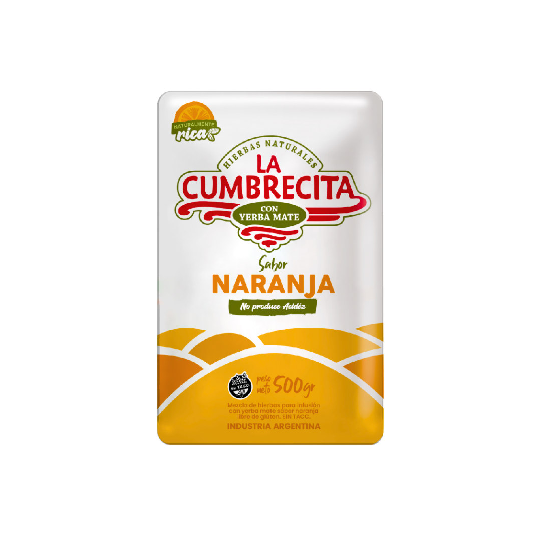 YERBA MATE LA CUMBRECITA NARANJA 500G