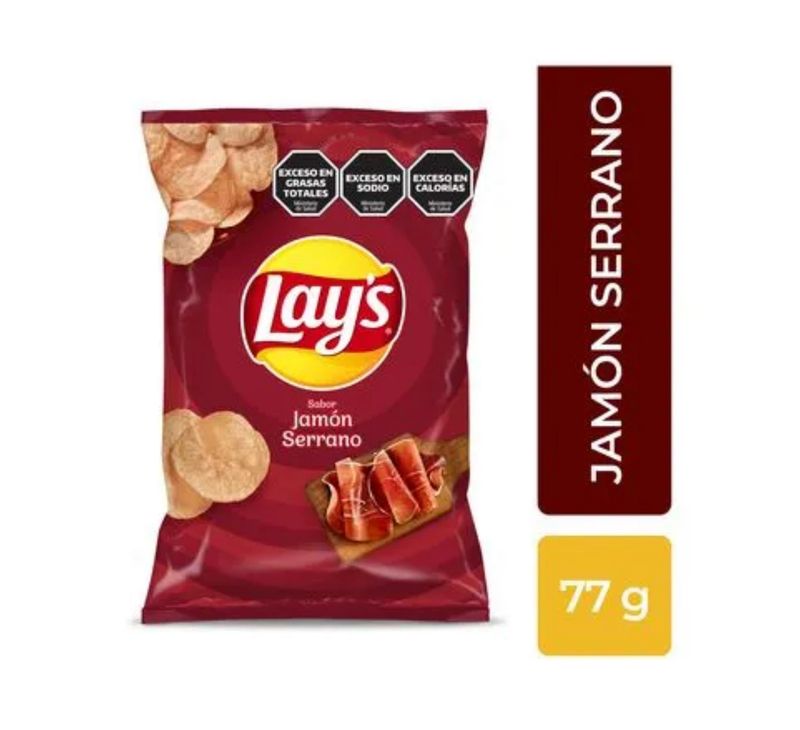 PAPAS FRITAS LAYS SABOR JAMON SERRANO - 77G