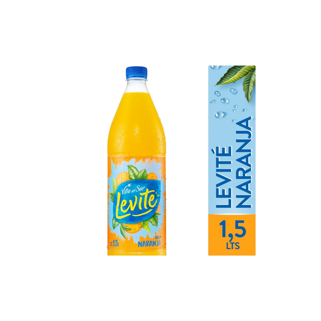 AGUA SABORIZADA DE NARANJA - LEVITE 1,5 LTS