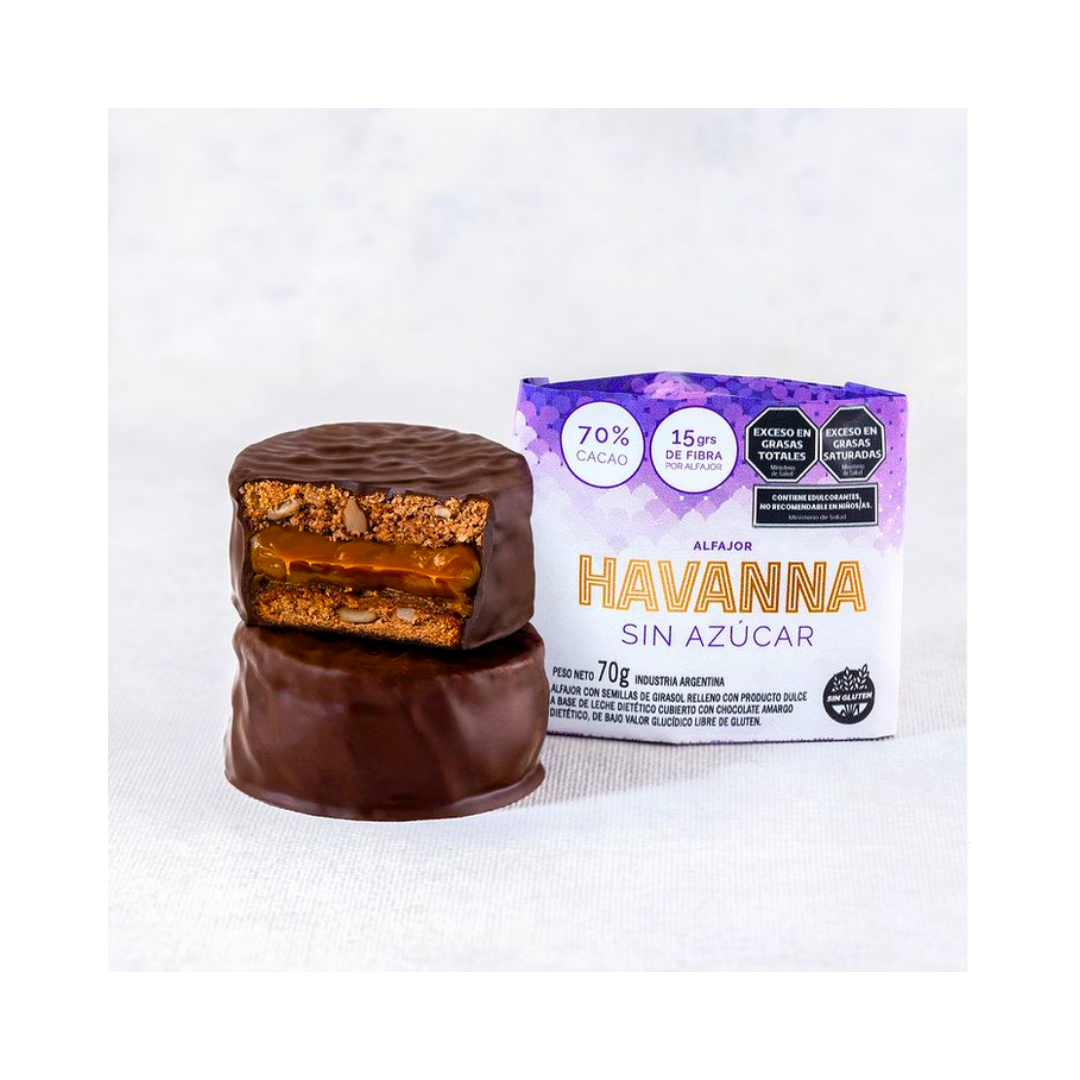 ALFAJOR HAVANNA SIN AZUCAR BOX X 9U
