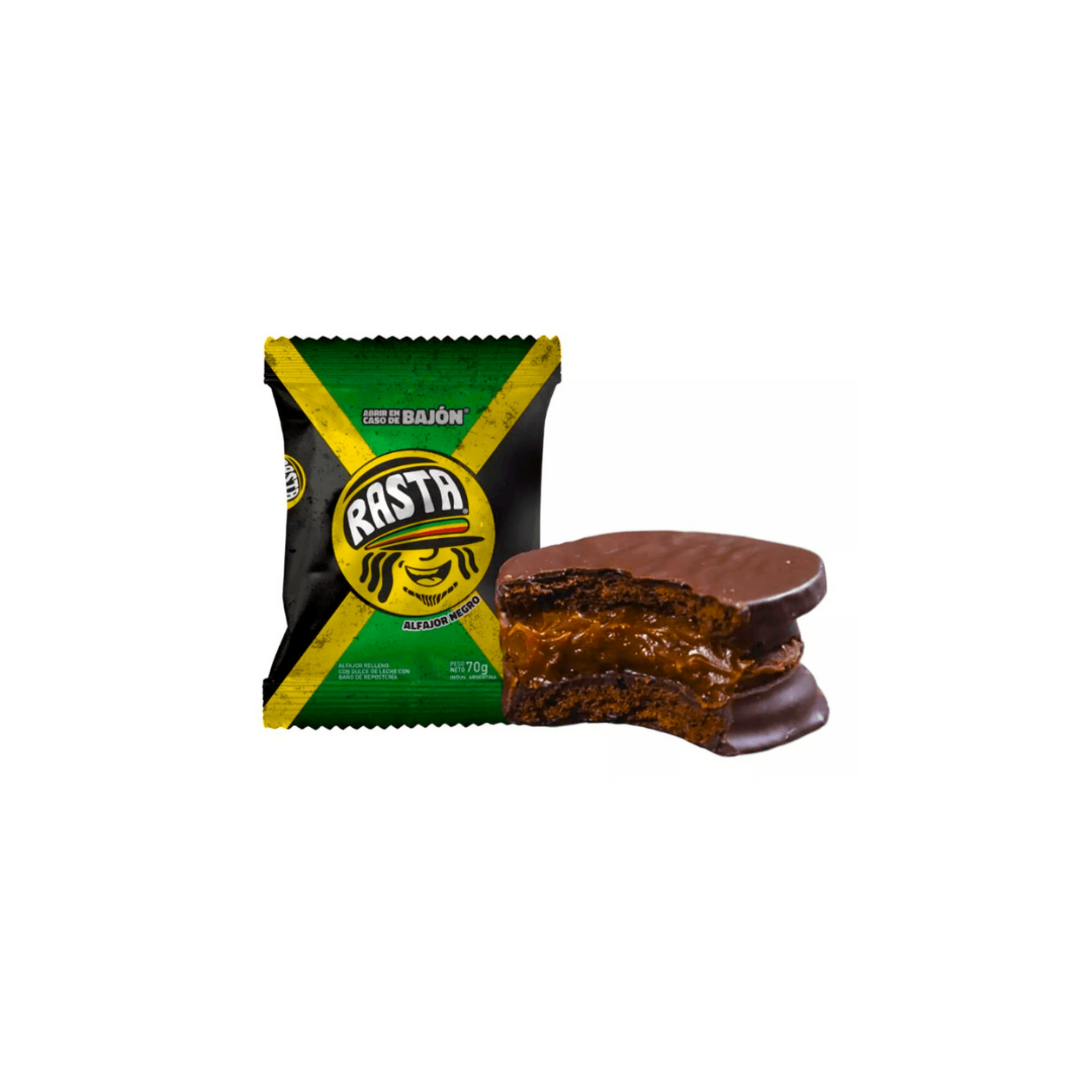 ALFAJOR RASTA CHOCOLATE - 6 UNIDADES