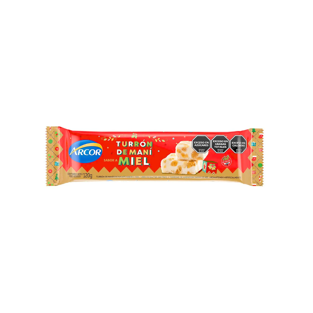 ARCOR TURRON DE MANI CON MIEL BLANDO  - 120g