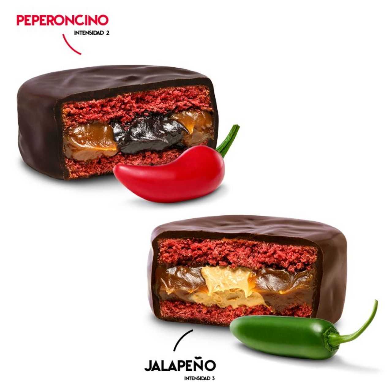 ALFAJOR HAVANNA PICANTE PACK 3U - EDICIÓN ESPECIAL PEPERONCINO &amp; JALAPEÑO 