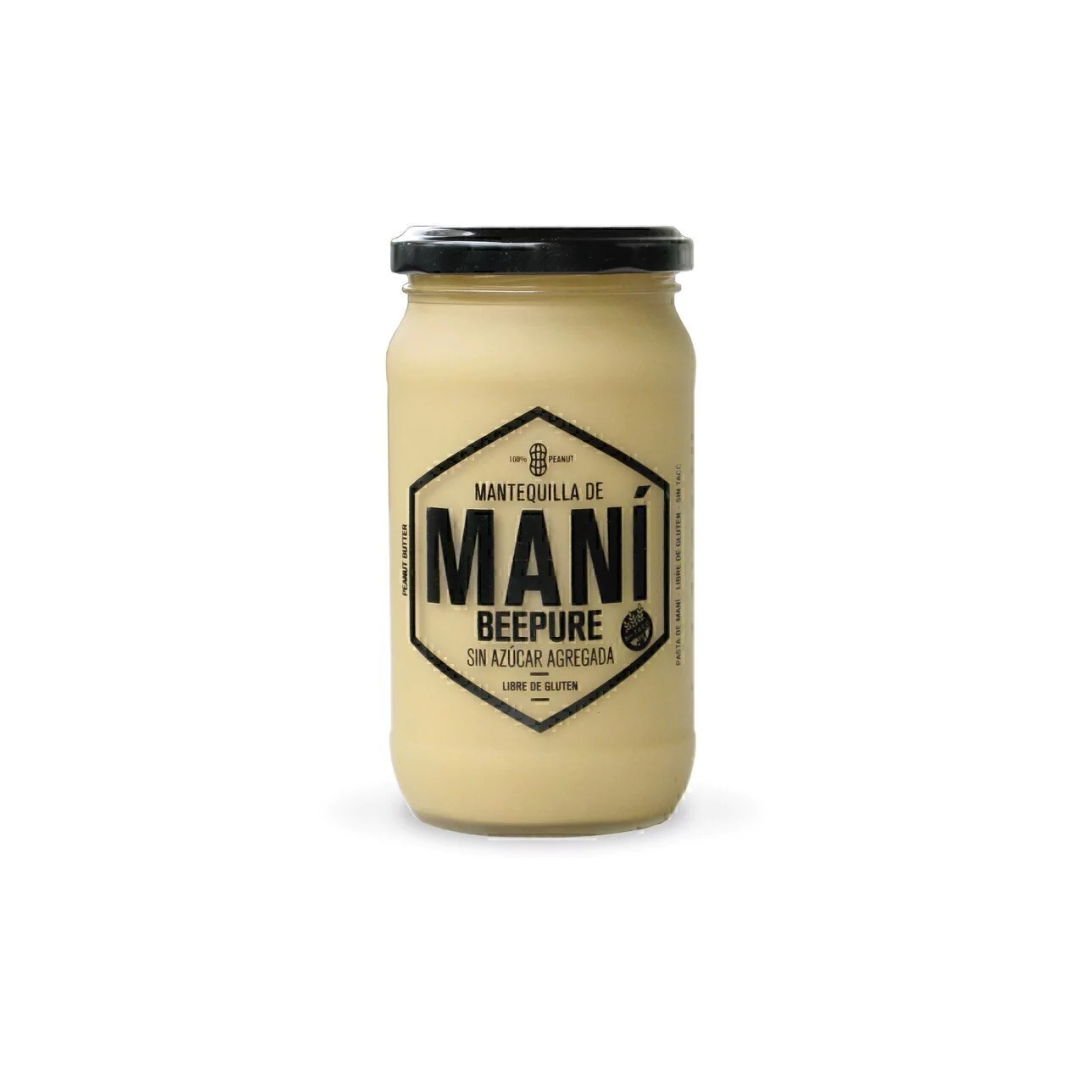 MANTEQUILLA DE MANI BEEPURE SIN AZUCAR - 400g