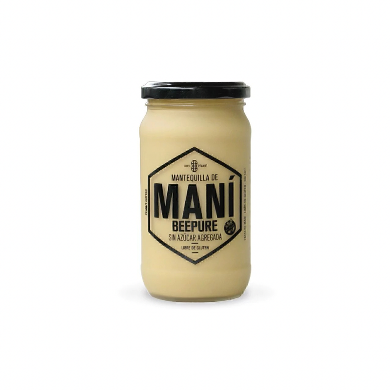 MANTEQUILLA DE MANI BEEPURE SIN AZUCAR - 400g
