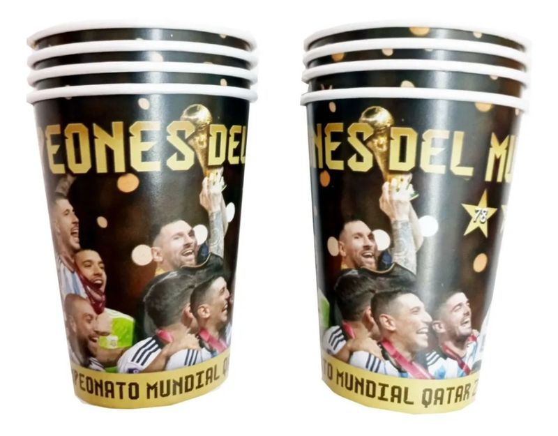 VASO POLIPAPEL  X 8U - SELECCION ARGENTINA