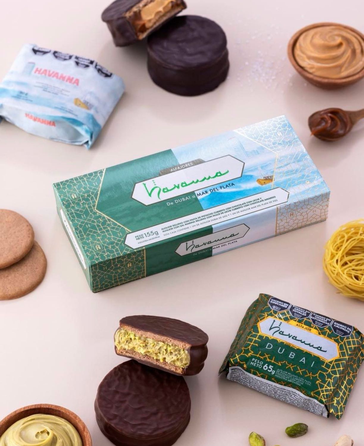 ALFAJOR HAVANNA DUBAI + ALFAJOR HAVANNA MAR DEL PLATA X 2 UNIDADES 