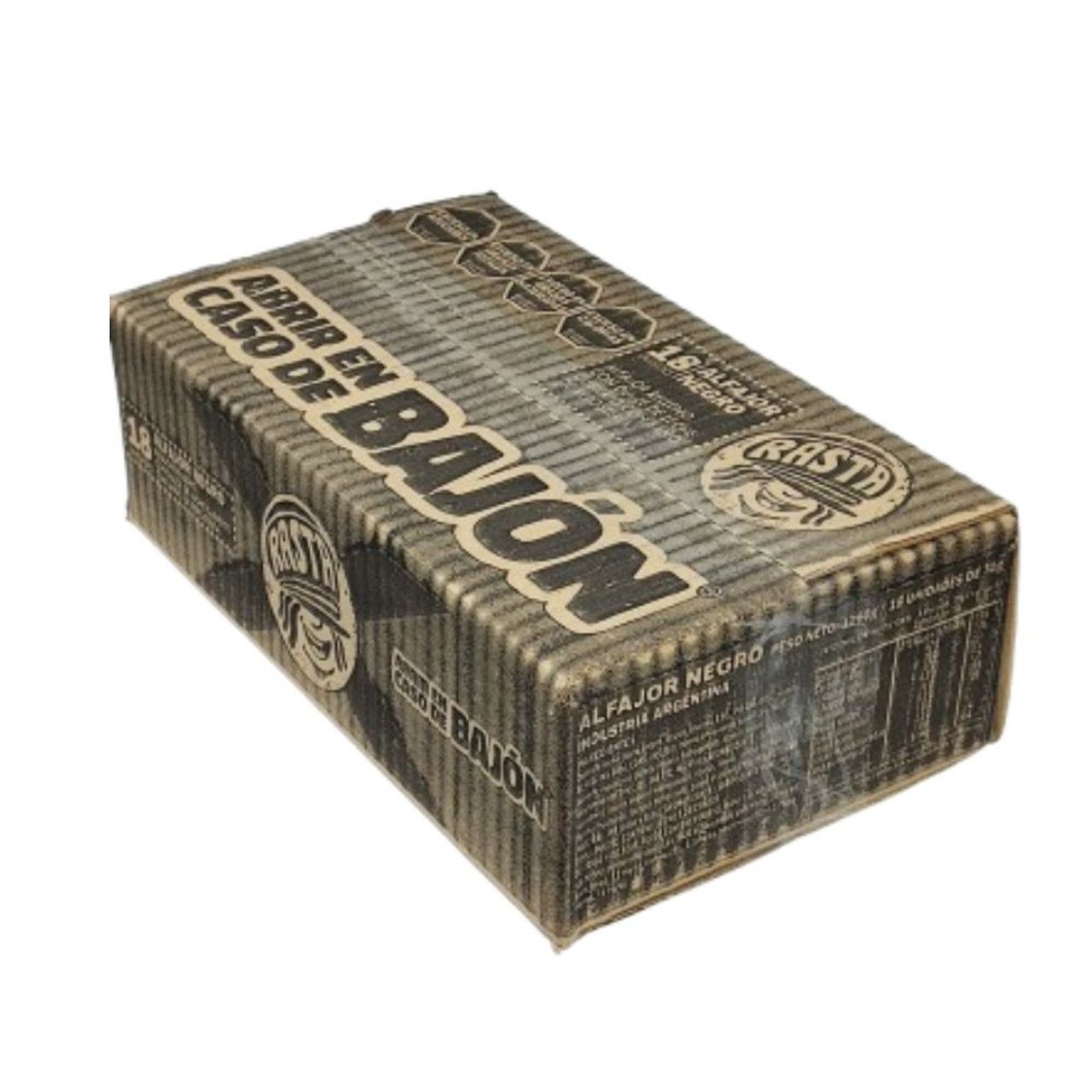 ALFAJOR RASTA CHOCOLATE - BOX 18 UNIDADES