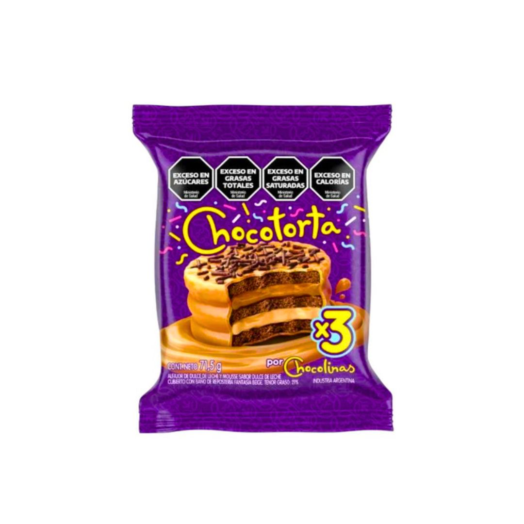 ALFAJOR CHOCOTORTA TRIPLE X 6 UNIDADES