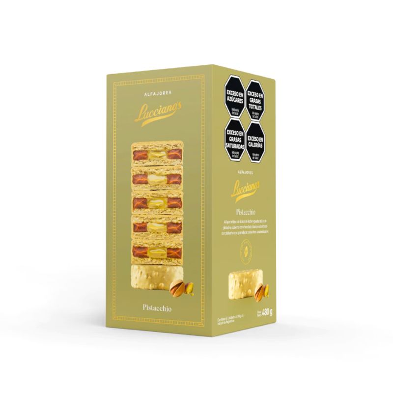 ALFAJOR LUCCIANOS DE PISTACCHIO X 6 UNIDADES