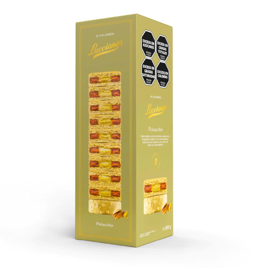 ALFAJOR LUCCIANOS DE PISTACCHIO X 10 UNIDADES