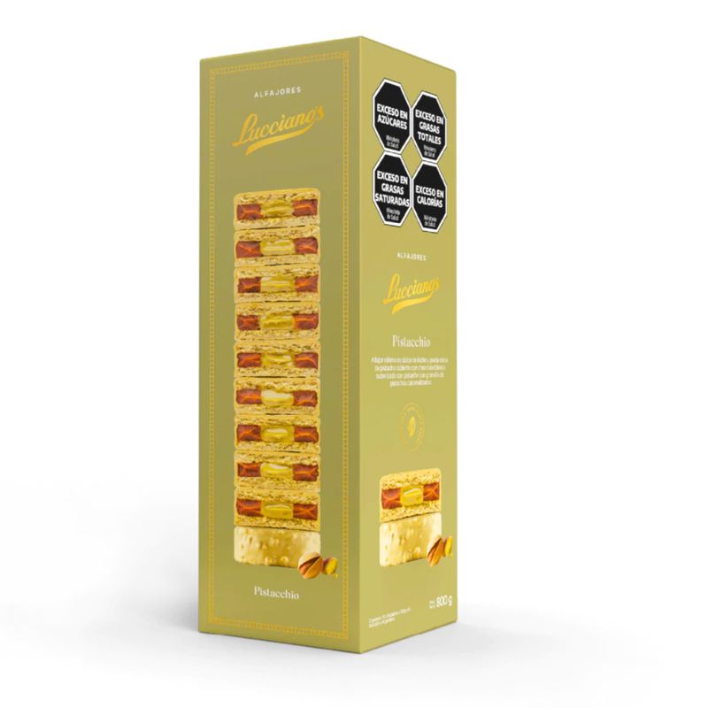 ALFAJOR LUCCIANOS DE PISTACCHIO X 10 UNIDADES