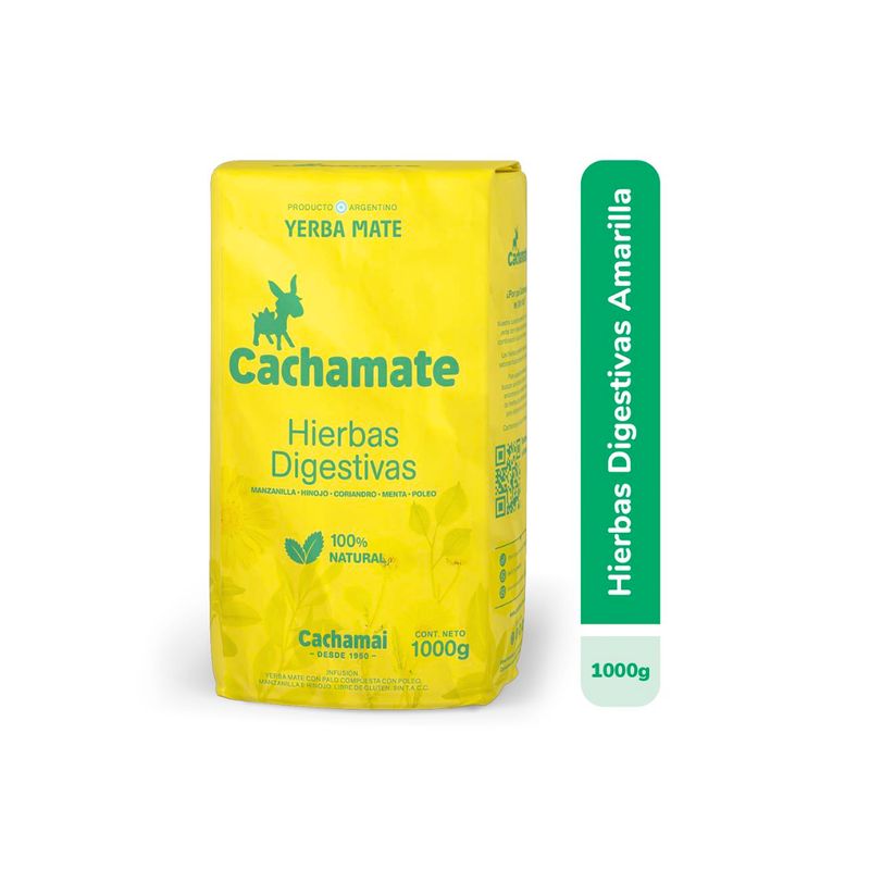 CACHAMATE AMARILLA MIX HIERBAS - 1kg