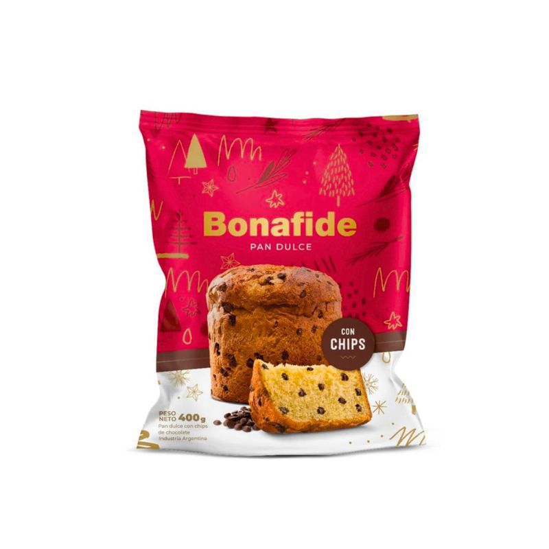 PAN DULCE BONAFIDE CON CHIPS DE CHOCOLATE PAN DULCE BONAFIDE CON CHIPS DE CHOCOLATE