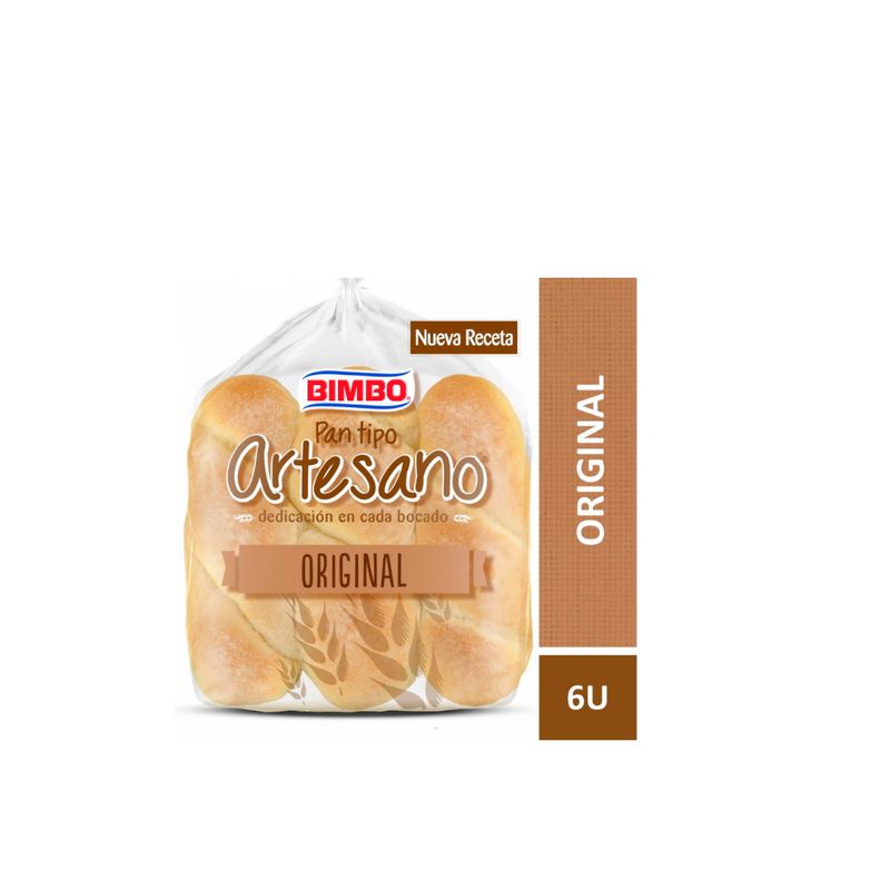BIMBO ARTESANO PAN DE PANCHO ORIGINAL - PACK 6U