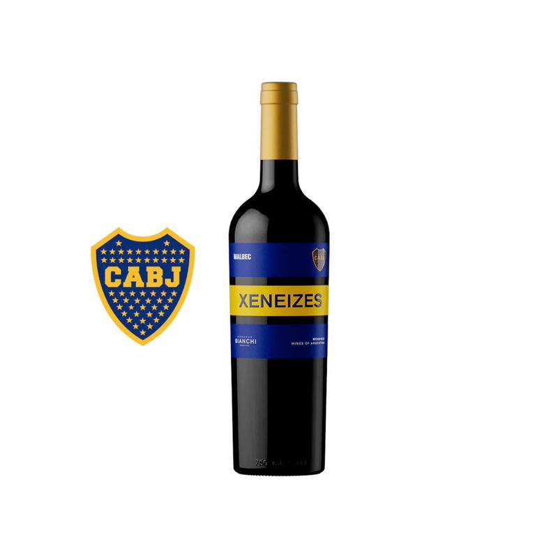 VINO BOCA JUNIORS XENEIZES MALBEC 750CC VINO BOCA JUNIORS XENEIZES MALBEC 750CC