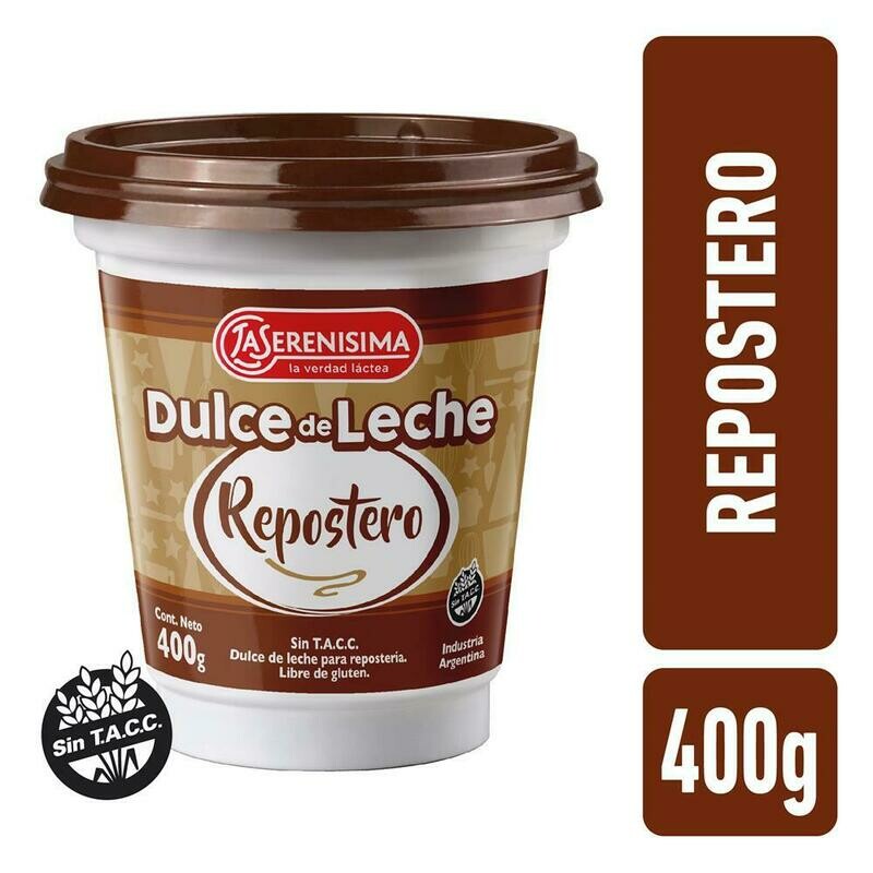LA SERENISIMA REPOSTERO DULCE DE LECHE - 400gr LA SERENISIMA REPOSTERO DULCE DE LECHE - 400gr