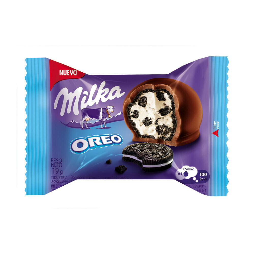 BOMBON MILKA OREO 19GRS - BOX X 11U