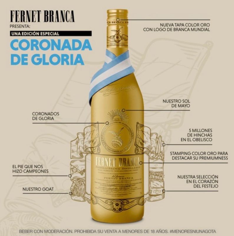 FERNET BRANCA EDICION ESPECIAL MUNDIAL 750ML FERNET BRANCA EDICION ESPECIAL MUNDIAL 750ML