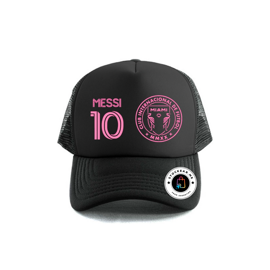 GORRA TRUCKER NEGRA MESSI INTER MIAMI