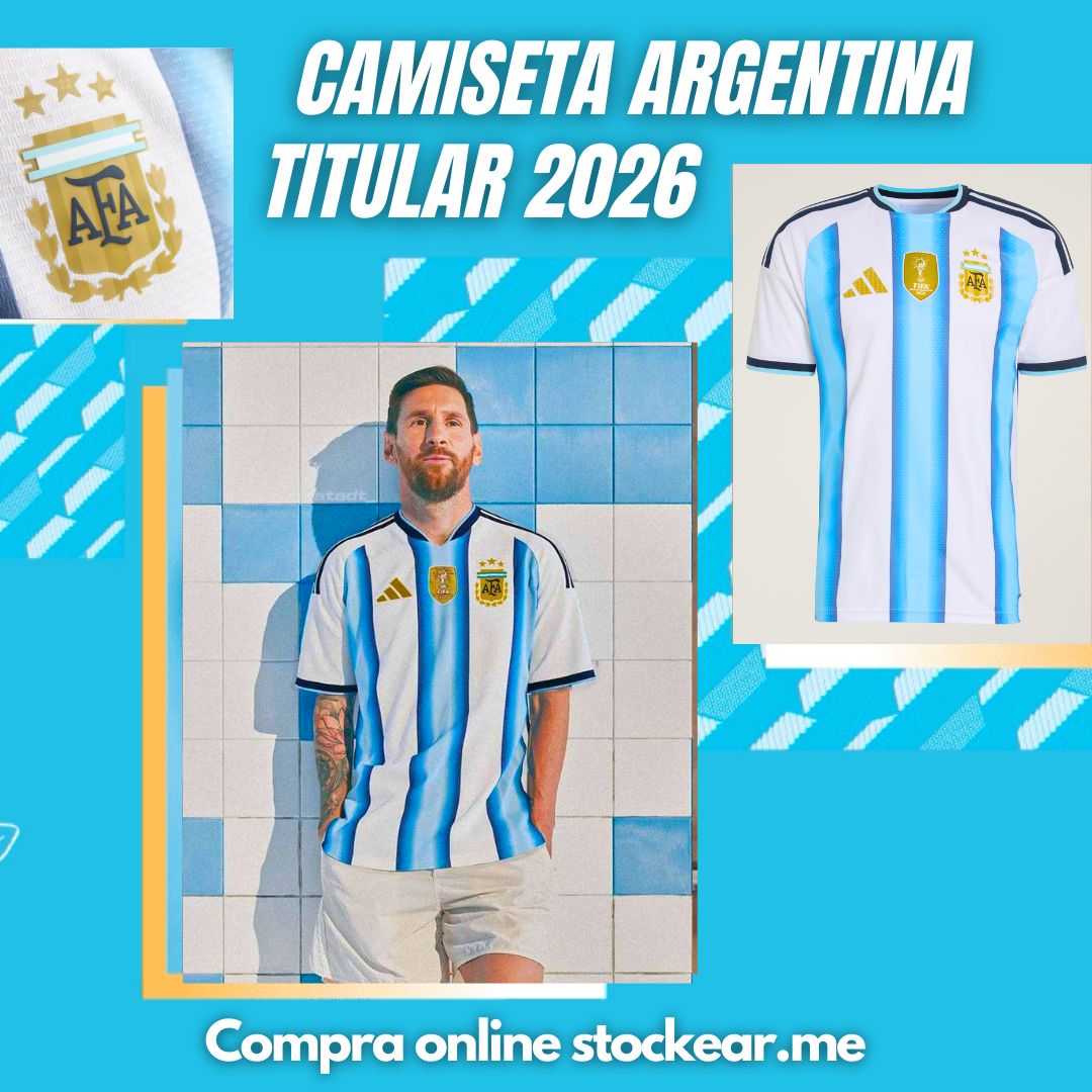 CAMISETA TITULAR ADIDAS ORIGINAL ARGENTINA 2026 - MESSI 10 CAMISETA TITULAR ADIDAS ORIGINAL ARGENTINA 2026 - MESSI 10