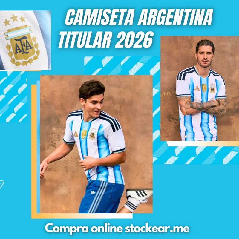 CAMISETA TITULAR ADIDAS ORIGINAL ARGENTINA 2026 - MESSI 10