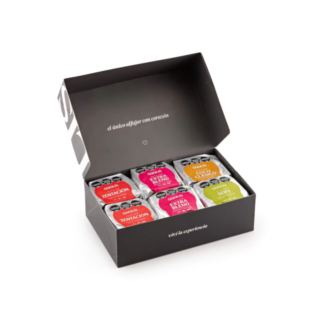 ALFAJORES GUOLIS MIX  CORAZON DE FRUTAS - 12 UNIDADES