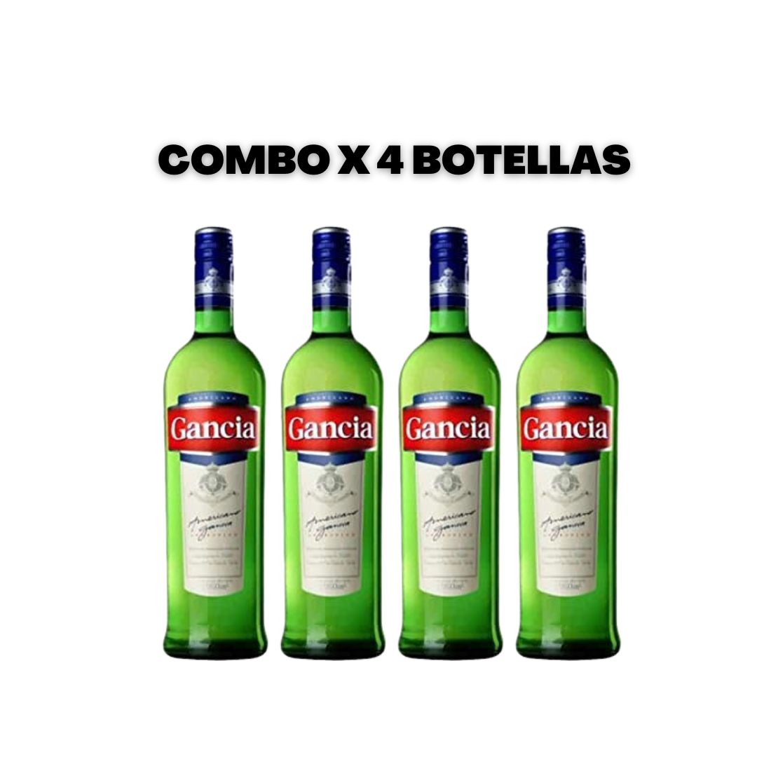 GANCIA APERITIVO AMERICANO - 950ML - COMBO 4 BOTELLAS GANCIA APERITIVO AMERICANO - 950ML - COMBO 4 BOTELLAS