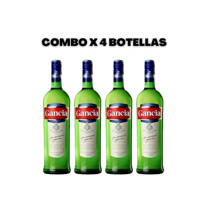 GANCIA APERITIVO AMERICANO - 950ML - COMBO 4 BOTELLAS