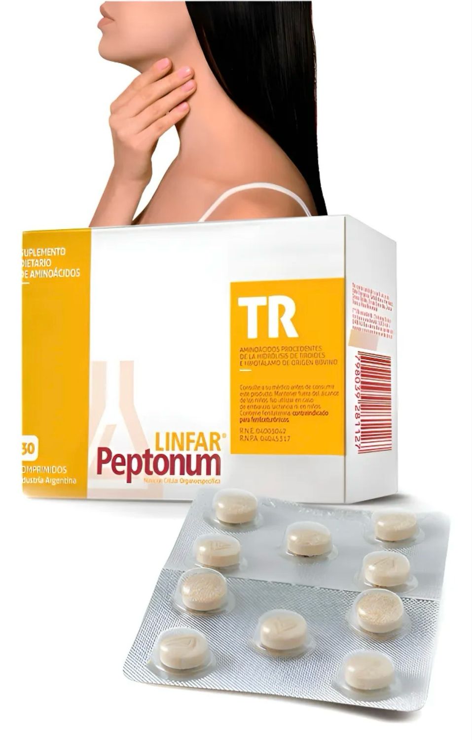 Linfar Peptonum Tr Tiroides comprimidos x 30