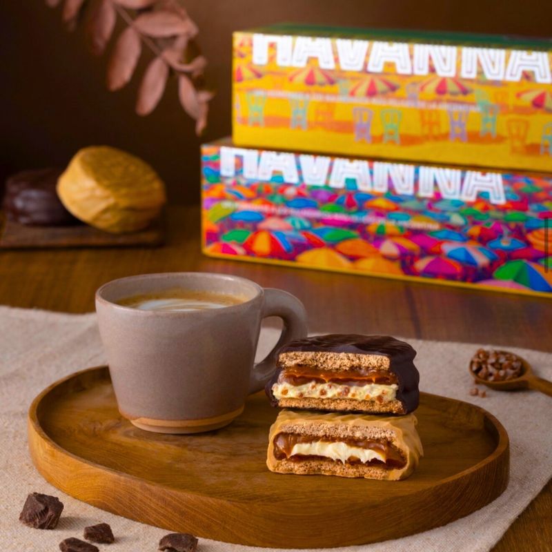 ALFAJOR HAVANNA MAR DEL PLATA PLAYA GRANDE Y PLAYA BRISTOL BOX X 8U