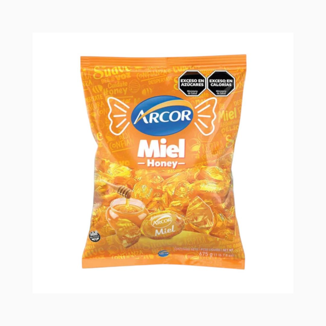 CARAMELOS DE MIEL RELLENOS ARCOR 675 GR