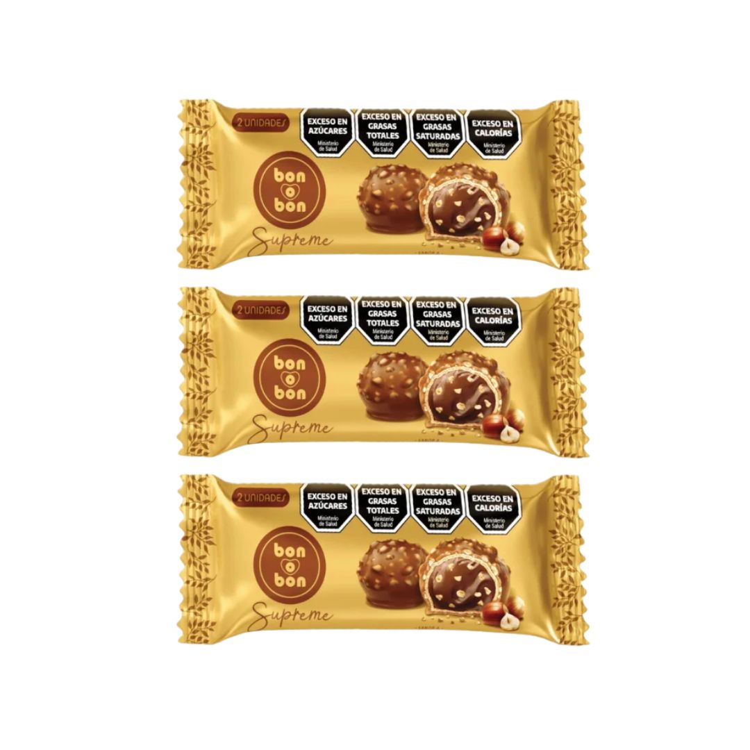 BON O BON SUPREME AVELLANAS - 2PACK X 3U