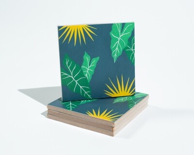 Alocasia Polly Coaster Set
