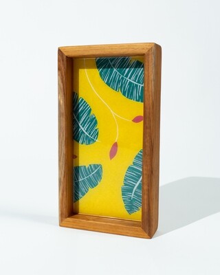 Small Banana Leaf Teak Tray