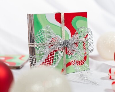 Minty Swirl Coaster Set