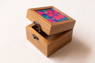 Small Teak Tea Box