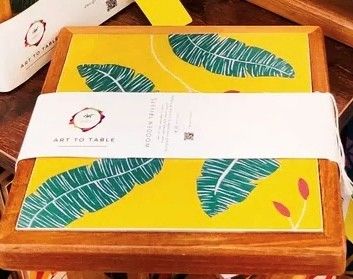 Wooden Trivet - Single in Teak Holder