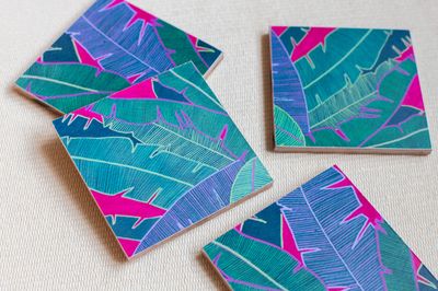 Fuchsia Fig Coaster Set