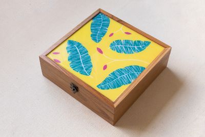 Large Teak Tea Box