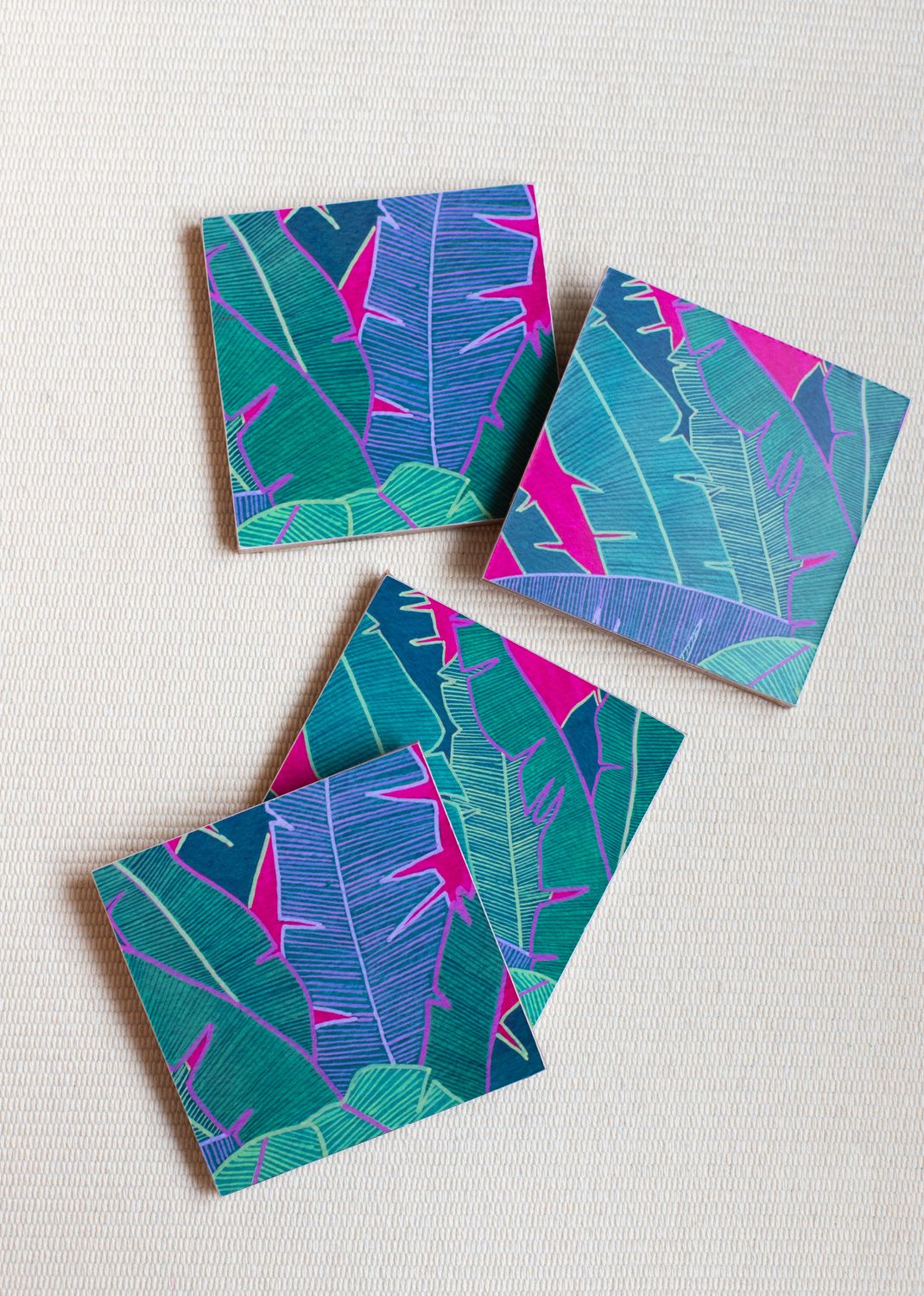 Fuchsia Fig Coaster Set