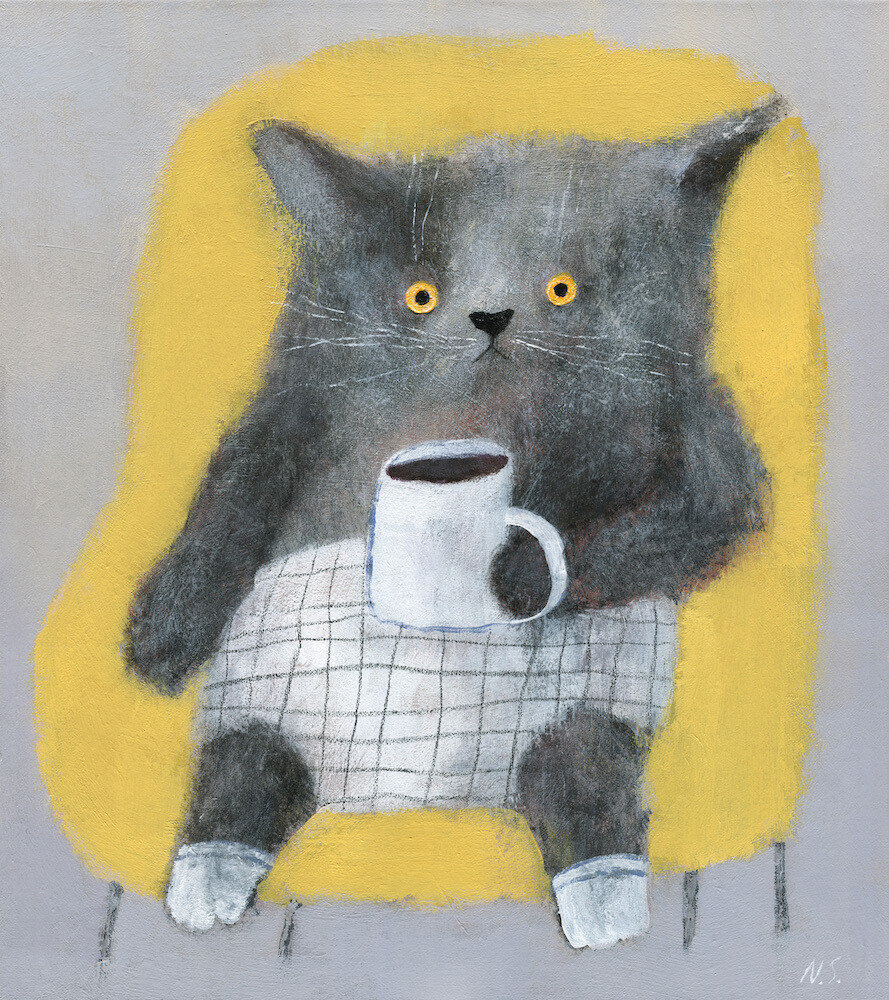 Cat in the Yellow Chair