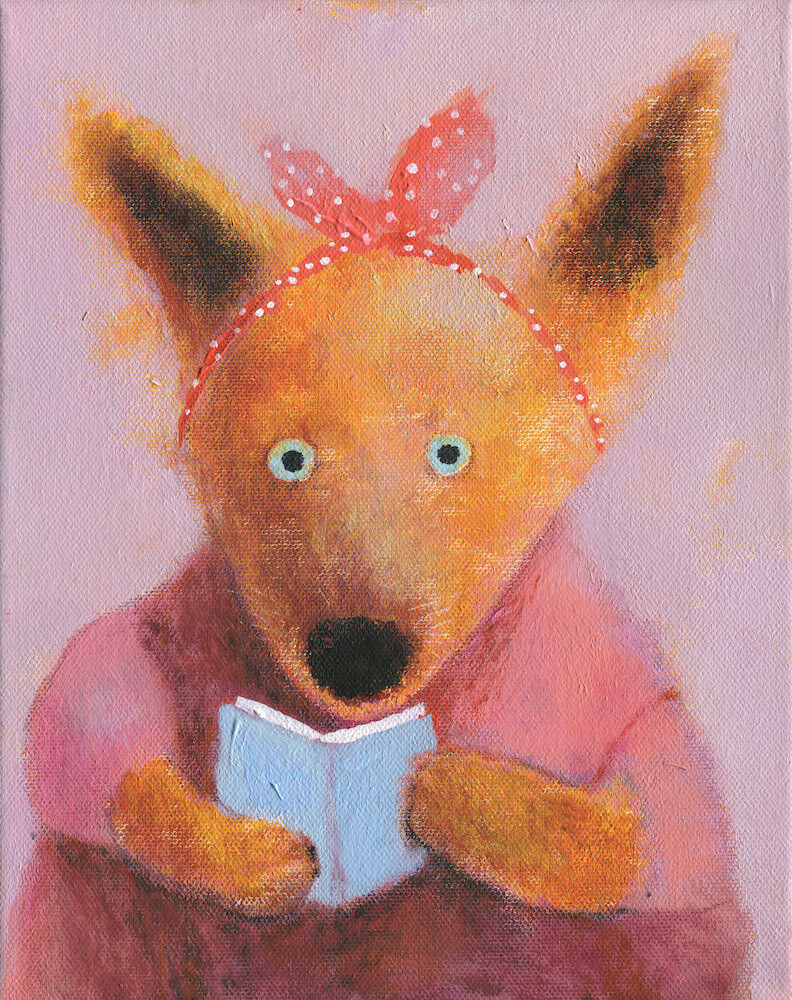 Fox with a Book – Original