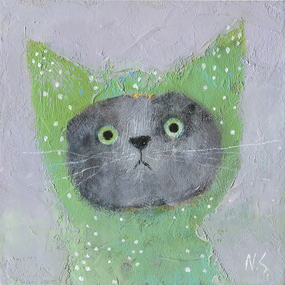 Cat in the Green Hood