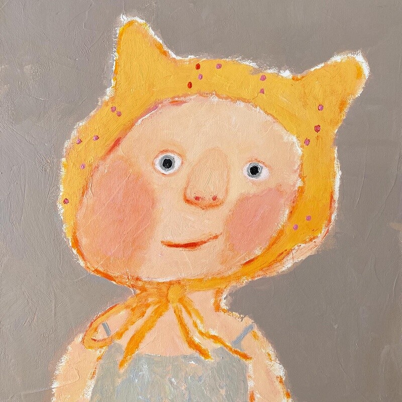 Little Friend in Yellow Hat – Original