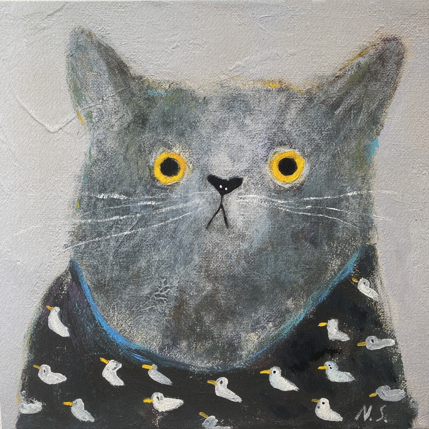 Cat in the Duck T-shirt – Giclee Print