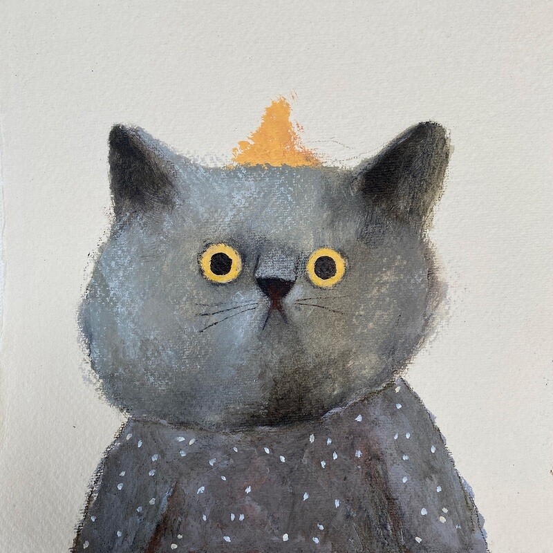 Little Grey Kitten – Original