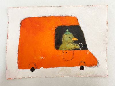Orange Car – Original