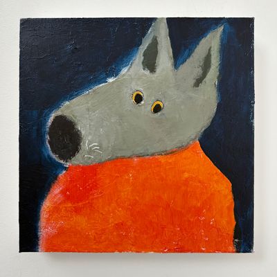 Wolf in his Orange Jumper– Original